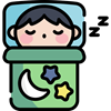 Dessin d'un garçon qui dort