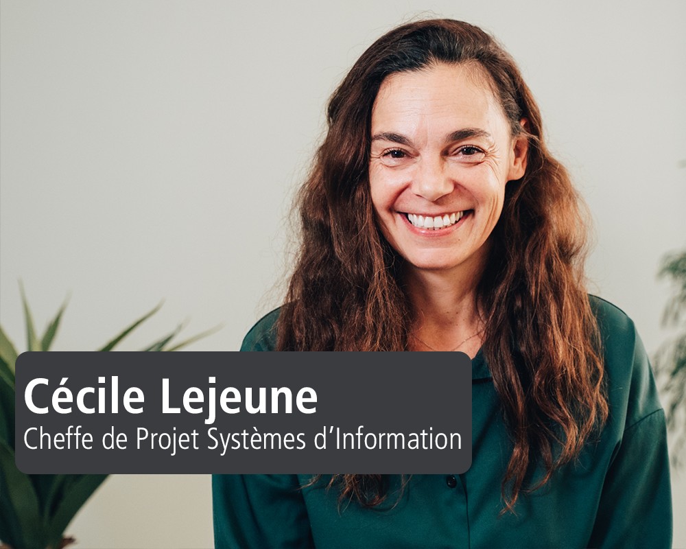 Photo de Cécile Lejeune, cheffe de projet Systèmes d'information