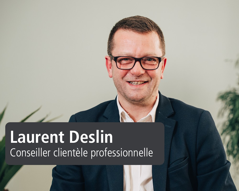 Photo de Laurent Deslin, conseiller clientèle professionnelle