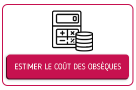 Bouton pour estimer le coût des obsèques